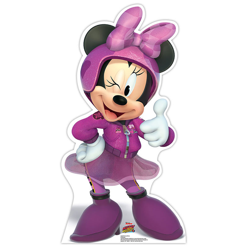 MINNIE MOUSE Mickey & Roadster Racers CARDBOARD CUTOUT Standup
