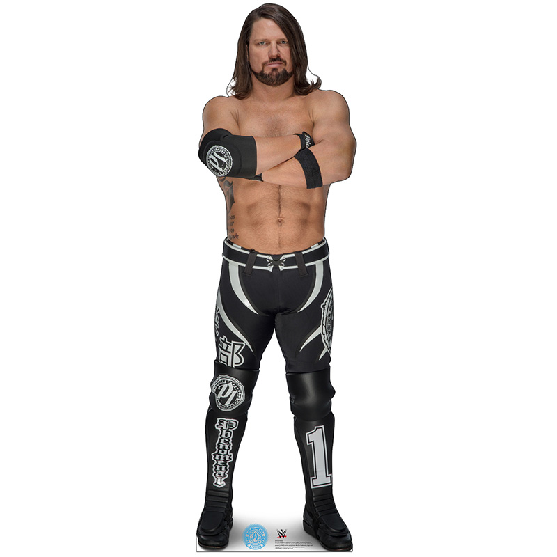 A. J. STYLES WWE Wrestling Lifesize CARDBOARD CUTOUT Standup