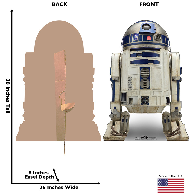 R2-D2 Star Wars IX Rise of Skywalker Lifesize CARDBOARD
