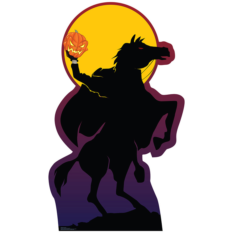3dRose Grußkarten-Set 'Headless Horseman' - 12 Blanko-Karten Mit Umschlägen (14x14cm)