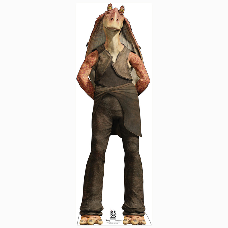 JAR JAR BINKS Star Wars Phantom Menace Lifesize CARDBOARD CUTOUT